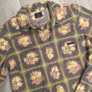 Lucky Brand snap button down western style shirt.